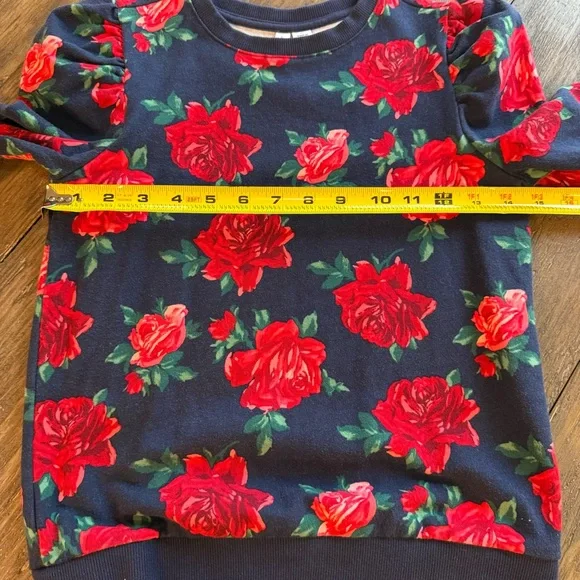 American Girl x Janie and Jack Wrapped in Roses Party Top 12 Puff Sleeves - Picture 8 of 8